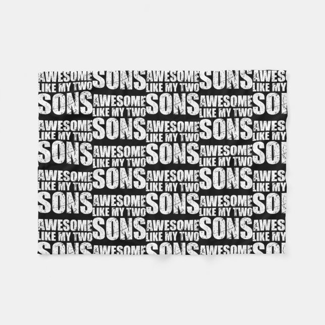 Cobertor De Velo Awesome Like My Three Sons Mother's Day and (Frente (Horizontal))