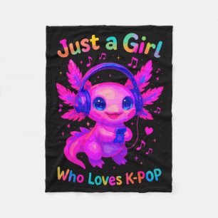 Cobertor De Velo Axolotl Apenas Uma Garota Que Ama K-p