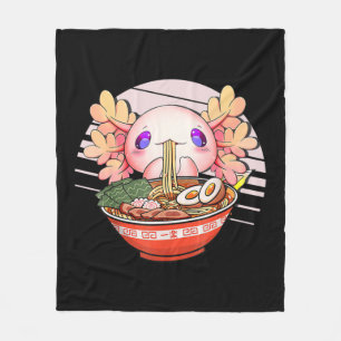 Cobertor De Velo Axolotl Ramen Noodles Japonês Kawaii Anime Otaku