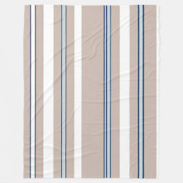 Cobertor De Velo Azul, Branco e bege com sotaques pretos