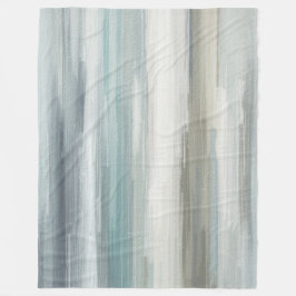 Cobertor De Velo Azul Claro Verde Água Cinza Marrom Faixa Abstrata
