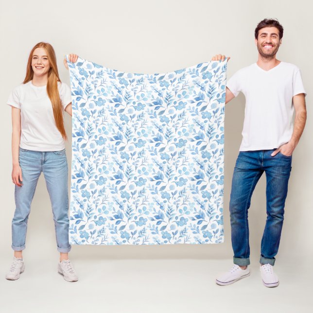 Cobertor De Velo Azul-Cria Floral (In Situ)