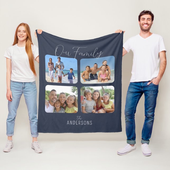 Cobertor De Velo Azul do Script de Caligrafia Familiar 4 Fotografia (In Situ)