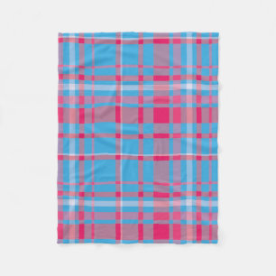 Cobertor De Velo Azul e vermelho do Tartan