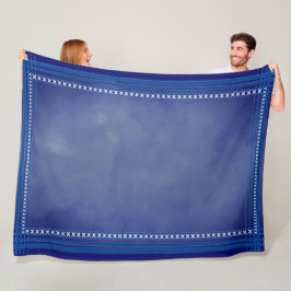 Cobertor De Velo Azul Inspirado Escocês