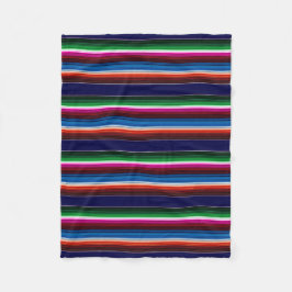 Cobertor De Velo Azul, Laranja, Rosa Quente, Sarape Verde Mexicano