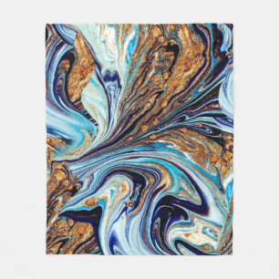 Cobertor De Velo Azul Persa Agate: Textura Luxuosa Oriental