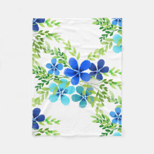 Cobertor De Velo Azul Sem Fim Esqueça-Me Não Flores