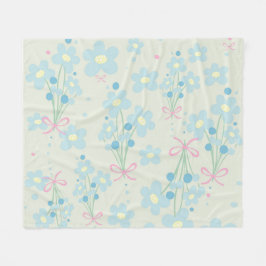 Cobertor De Velo Azul Suave e Harmonia Rosa