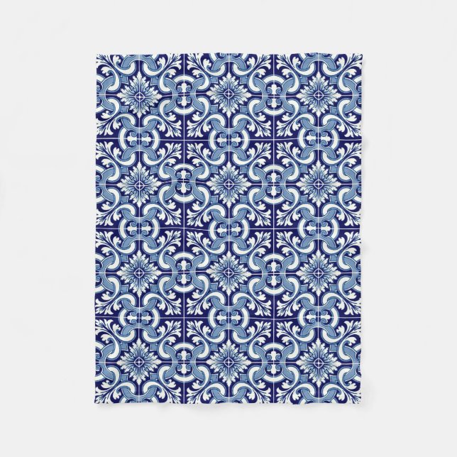 Cobertor De Velo Azulejo azul português (Frente)