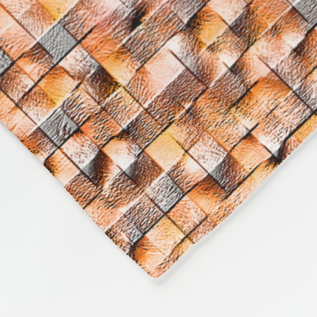 Cobertor De Velo azulejo de cerâmica rugosa laranja com falhas, dig (Quina)