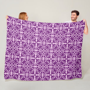Cobertor De Velo Azulejo marroquino - roxo e orquídea