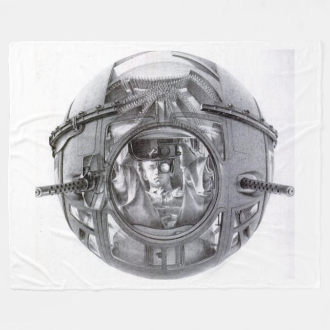 COBERTOR DE VELO B-17 ARMADEIRA TURRENT DE BOLA (Frente (Horizontal))