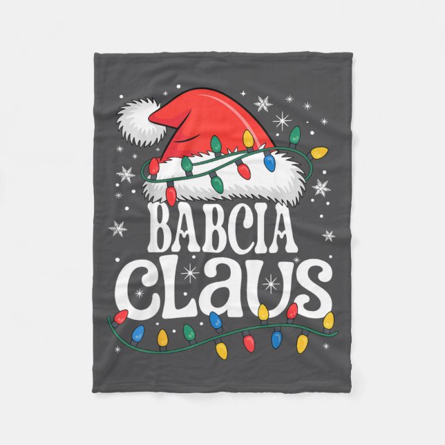 Cobertor De Velo Babcia Claus Funny Xmas Christmas Grandma Holiday  (Frente)