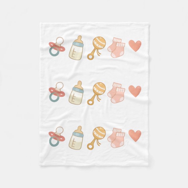 Cobertor De Velo Baby Essentials Pattern  (Frente)