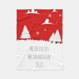 Cobertor De Velo Baby Kuscheldecke Erstes Weihnachten Fleecedecke