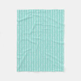 Cobertor De Velo BABY Love Party Sprinkle Teal Nursery