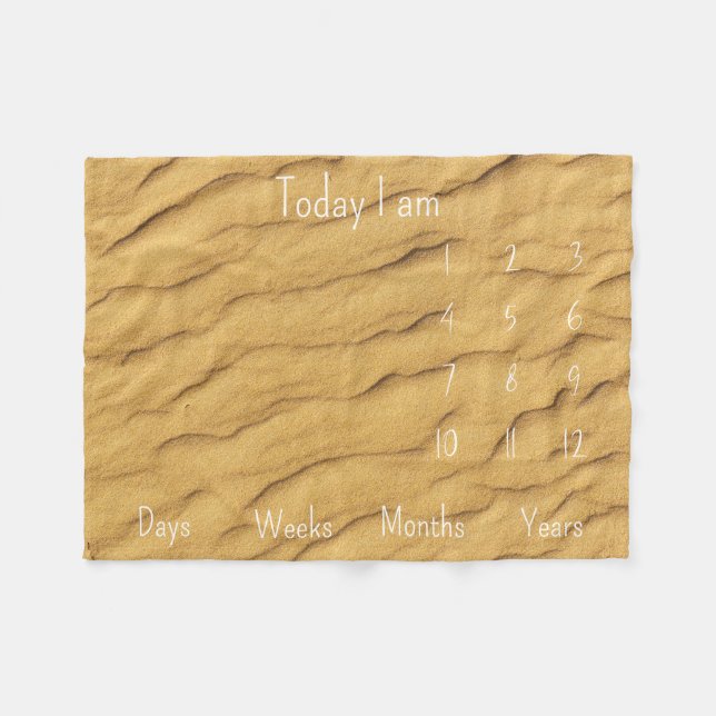 Cobertor De Velo Baby Milestone (Frente (Horizontal))