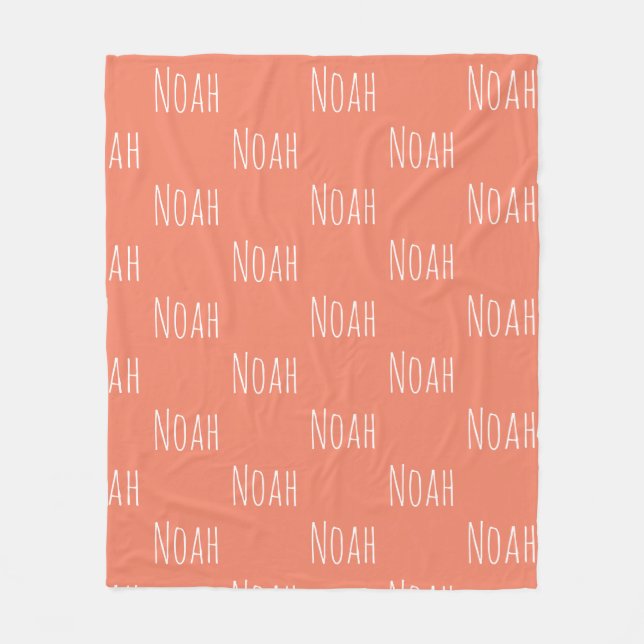 Cobertor De Velo BABY NAME Blanket (Frente)