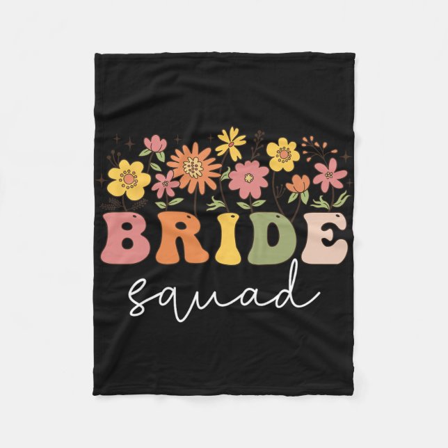 Cobertor De Velo Bachelorette de Casamento Floral de Flores-Bride (Frente)