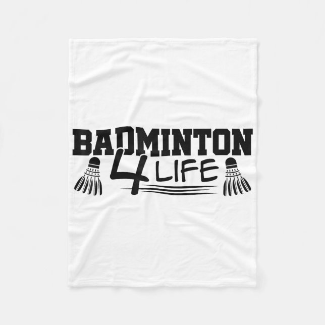 Cobertor De Velo Badminton 4 Life Graphic Badminton Player Shuttle  (Frente)