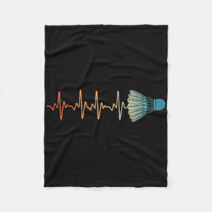 Cobertor De Velo Badminton Art Para Homens Badminton Lover Badmin