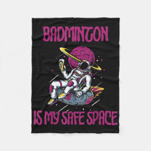 Cobertor De Velo Badminton É O Meu Espaço Seguro, Astronauta Encerr