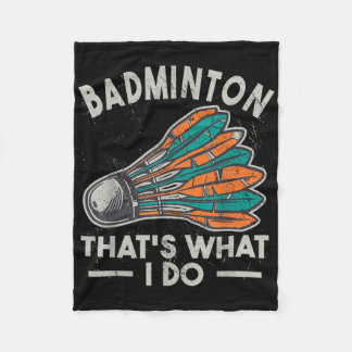 Cobertor De Velo Badminton É O Que Eu Faço Vintage Mulheres Peteca 