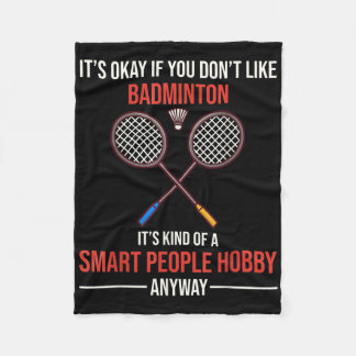 Cobertor De Velo Badminton É Um Hobby De Pessoas Inteligentes De Qu