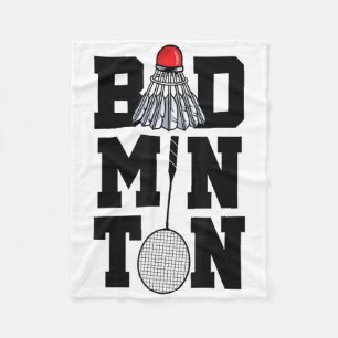 Cobertor De Velo Badminton Graphic Badminton Player Shuttle Sports
