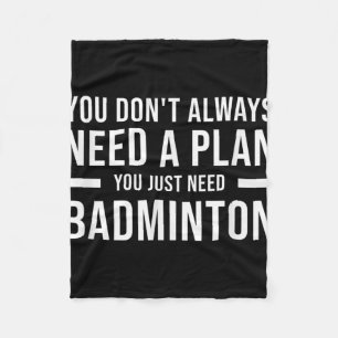 Cobertor De Velo Badminton Homens Mulheres Crianças Divertido