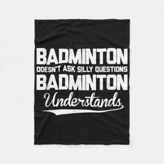 Cobertor De Velo Badminton Não Faz Perguntas Idiotas Badminton Ente