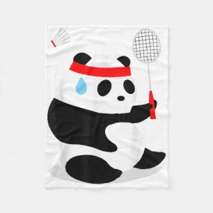 Cobertor De Velo Badminton Panda Ficando Suado Perdido