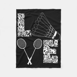 Cobertor De Velo Badminton Player Badminton Lover Shuttle