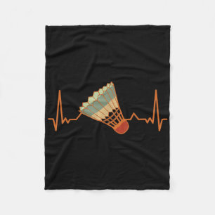 Cobertor De Velo Badminton Shuttle Court Game Heartbeat Badmi