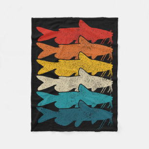 Cobertor De Velo Bagre do Canal Peixe Vintage Pesca de Bagre 