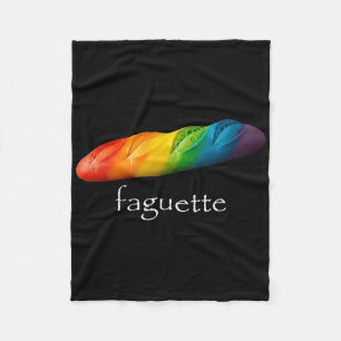 Cobertor De Velo Baguete Divertida Arco-íris Faguete Mês do Orgulho