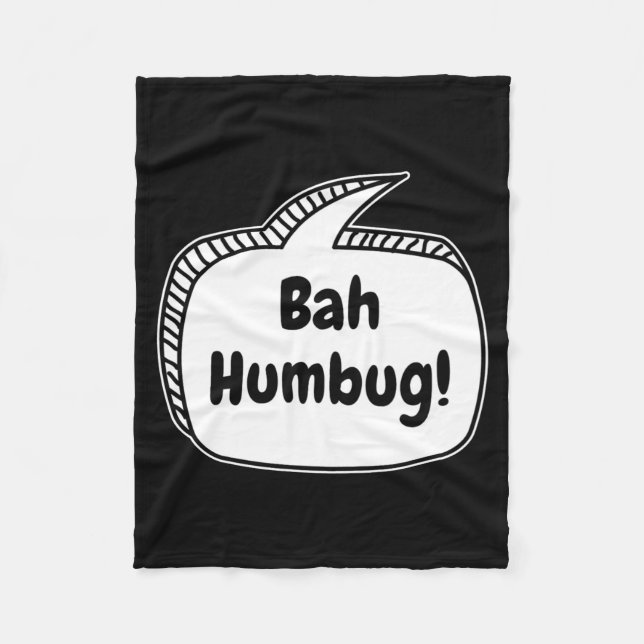 Cobertor De Velo Bah Humbug Speech Bubble Toddler T Shirt  (Frente)