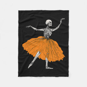 Cobertor De Velo Bailarina Esqueleto Dança Tutu Dançarina de Ballet