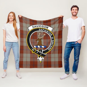 Cobertor De Velo Bailarinos de Vestido do Xadrez Tartan do Clã Davi