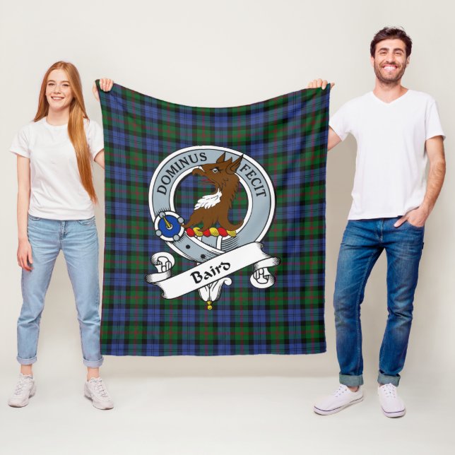 Cobertor De Velo Baird Clan Crachá Tartan Xadrez (In Situ)