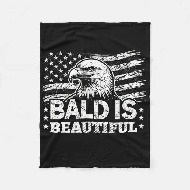 Cobertor De Velo Bald É Bonito - Dia 4 De Julho Da Independência B (Frente)