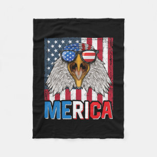 Cobertor De Velo Bald Eagle Merica 4 de julho