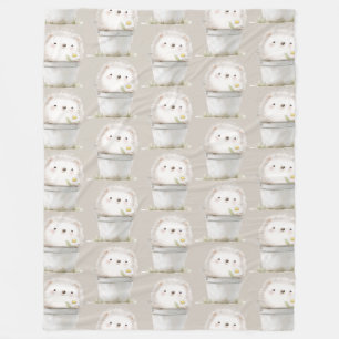 Cobertor De Velo Balde de Flor de Margarida ouriço de Creme de Caca