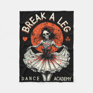 Cobertor De Velo Balé Dancer Zombie Ballerina Dance Academy Engraça