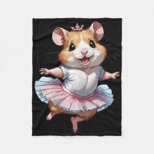 Cobertor De Velo Balé De Hamster Único E Moderno E Ballerina