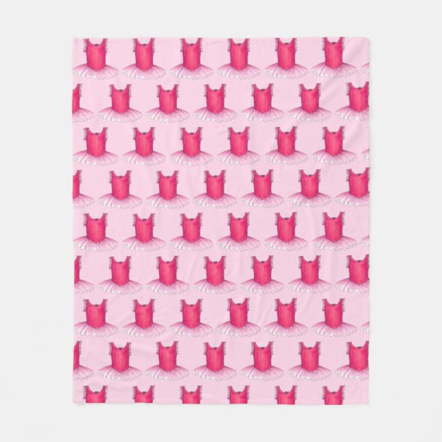 Cobertor De Velo Balé rosa Tutu Costume Ballerina Dance Professora (Frente)