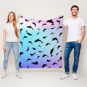 Cobertor De Velo baleia de tubarão-sombra no oceano degradado