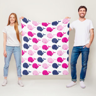 Cobertor De Velo Baleias Cutas, Padrão De Baleias, Animais Do Mar