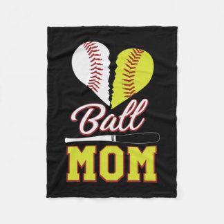 Cobertor De Velo Ball Mom Baseball Softball Mom